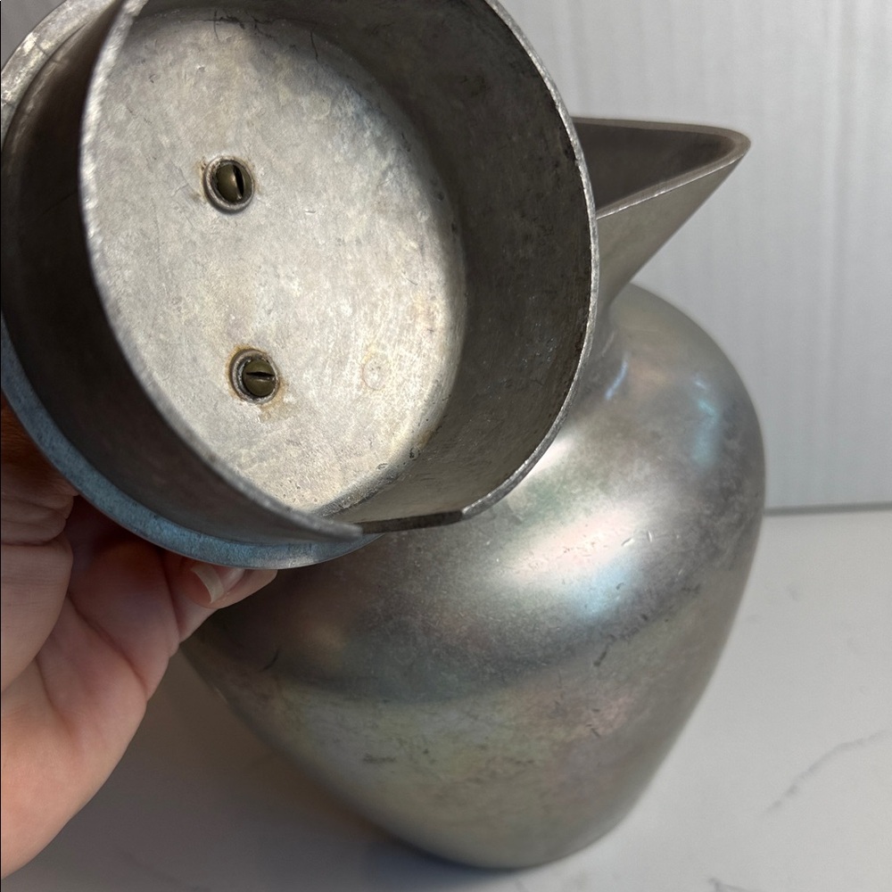 Vintage Stylish Silver and Black Pitcher - Picture 8 of 14